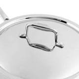 Vinod Platinum Triply Saute Pan with Lid- 24 cm (Induction Friendly)