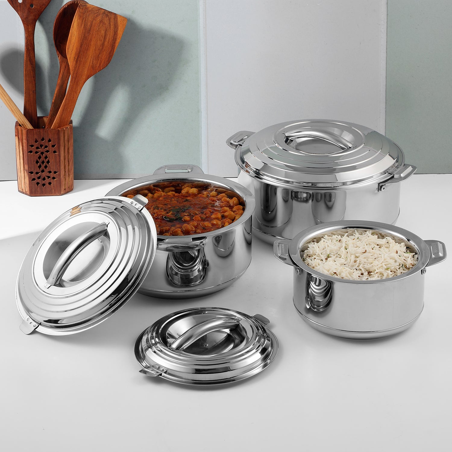 Tea Kettle Hot Pie Casserole Set Of Stainless Steel Hot Pot