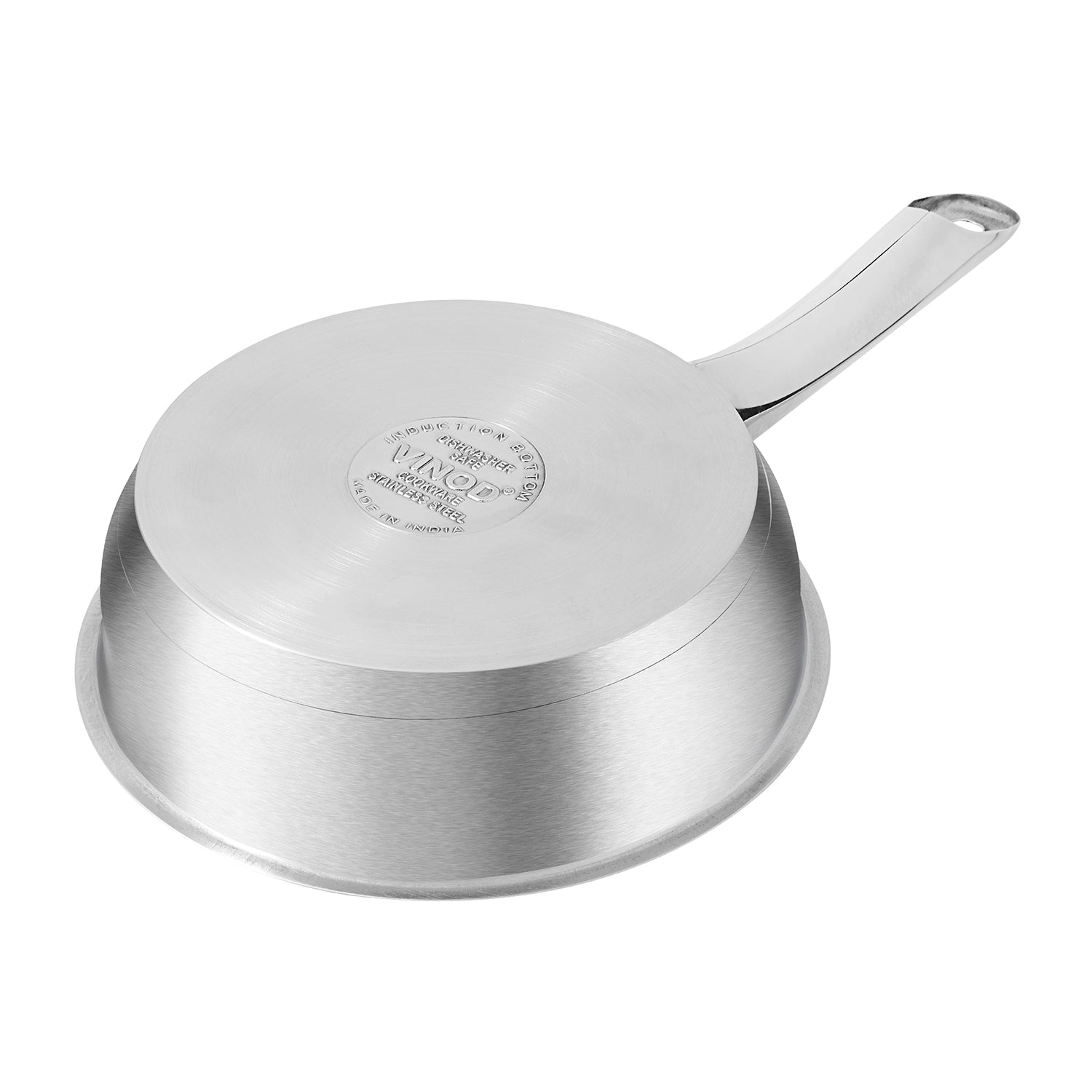 Vinod Stainless Steel Frypan - 18 cm (Induction Friendly)