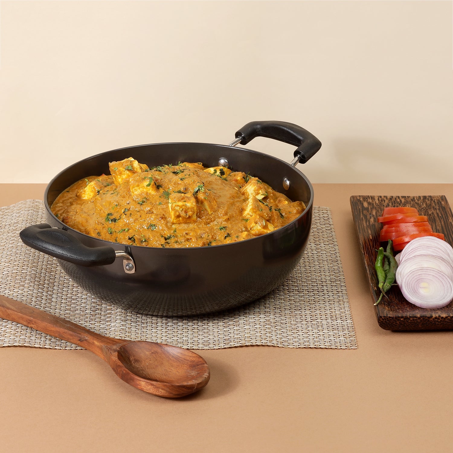 Vinod Hard Anodised Deep Kadai