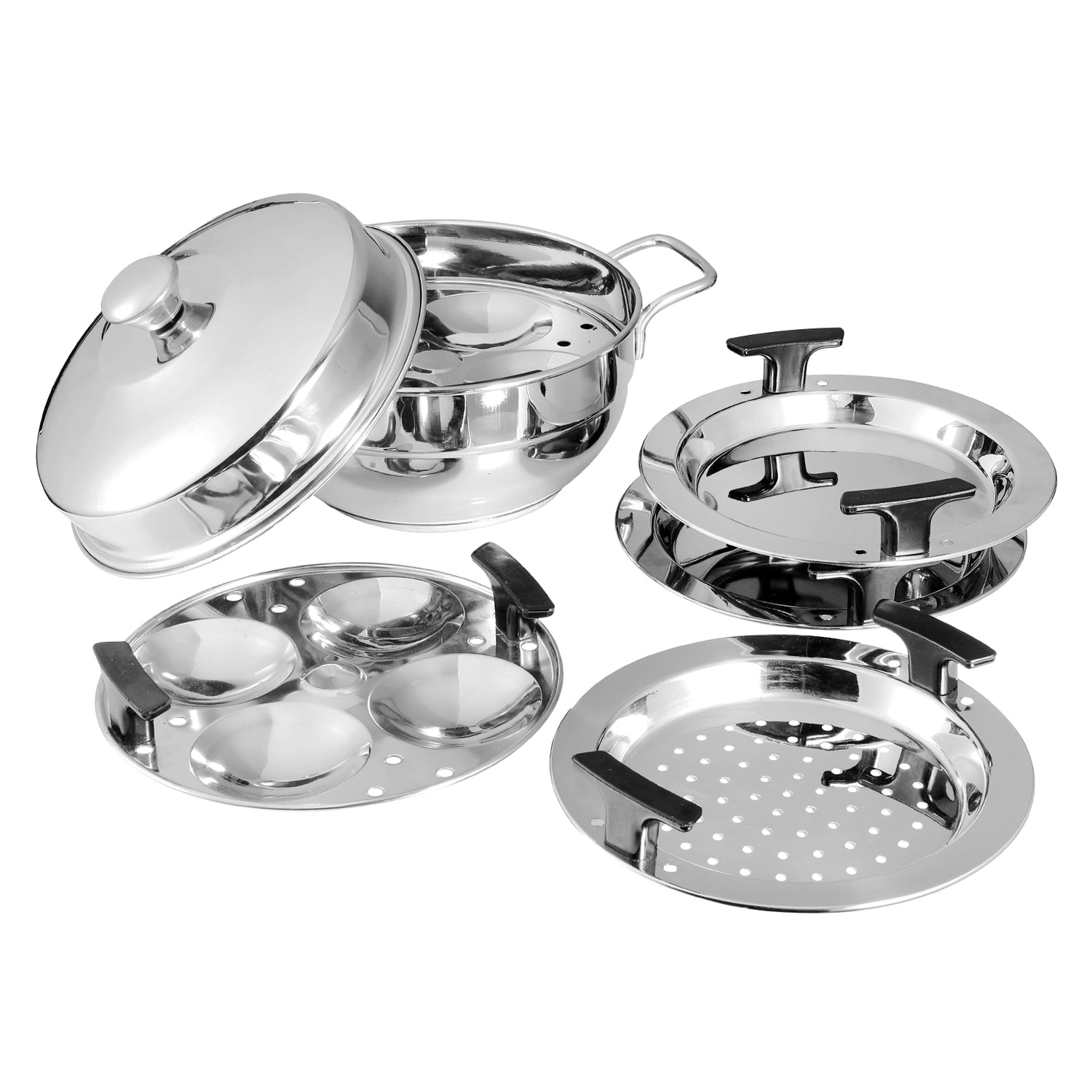 Vinod Gen-Z Multi Kadai - Compact Design for Idli Dhokla Deep Frying Curries | Vinod Cookware