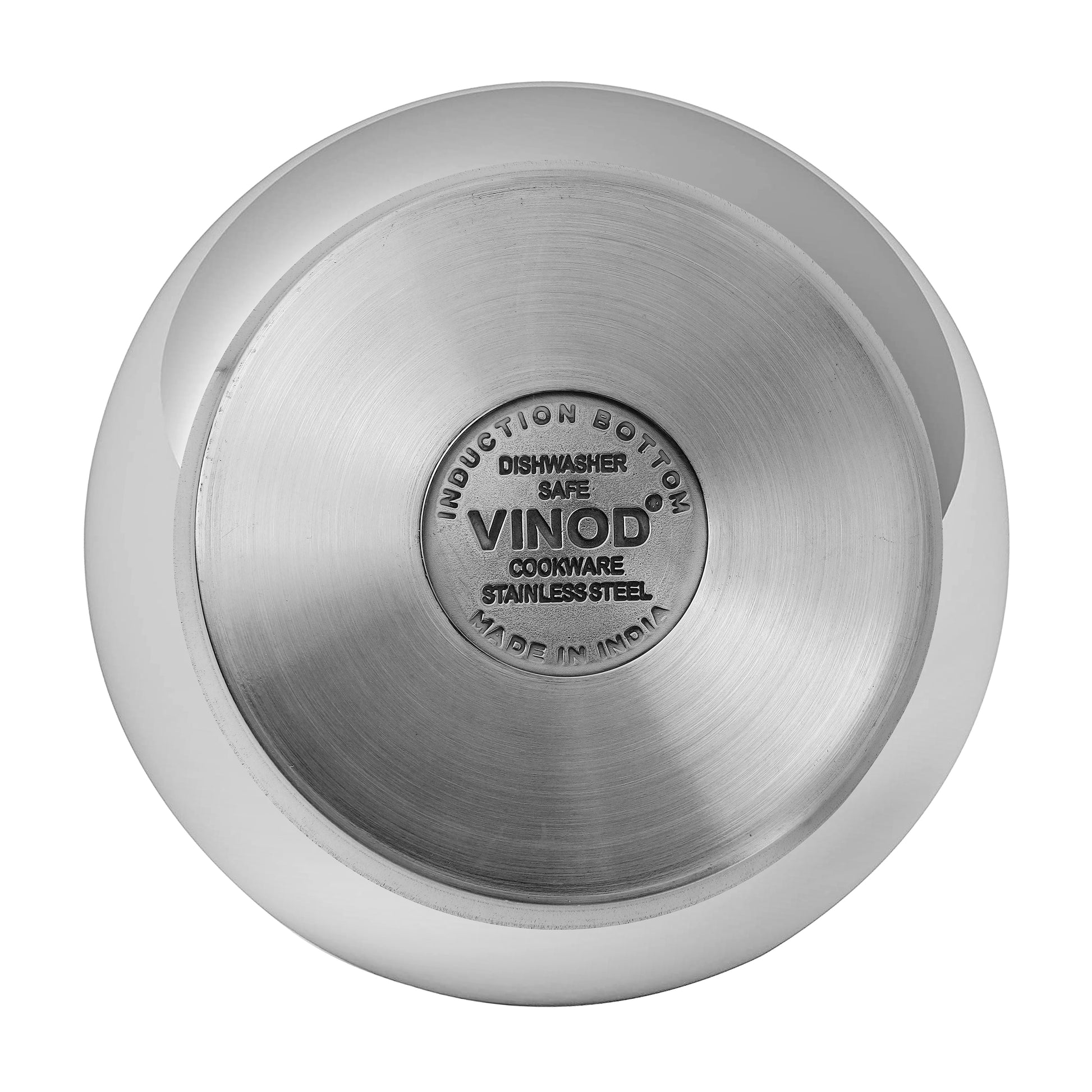 Vinod Stainless Steel Tasla - Top View Heavy SAS Bottom Even Heat Distribution | Vinod Cookware