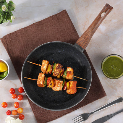 Zest Plus Die Cast Aluminium Non-Stick Frypan 22cm 24cm - Induction Friendly | Vinod Cookware