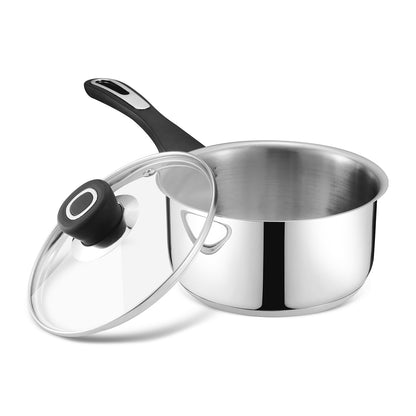 Vinod Veneto 2pc Set - Stainless Steel Kadai Induction Base Close Up | Vinod Cookware