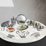 Kraft Stainlesss Steel Milano Dinner/Lunch Set - 57 pc