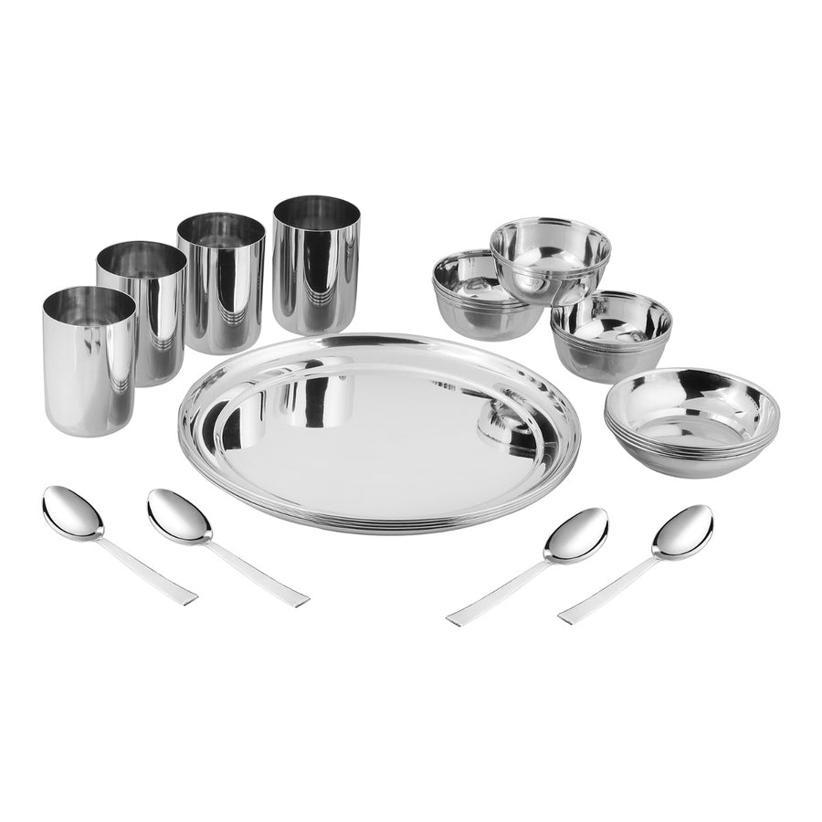 Shop for Stainless Steel Dinner Sets Online ꟾ Kraft Serveware Vinod Cookware India Pvt. Ltd.