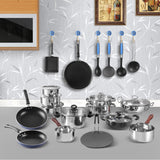 Vinod Cookware Kitchen In The Box Cookware Set - 25 Pieces