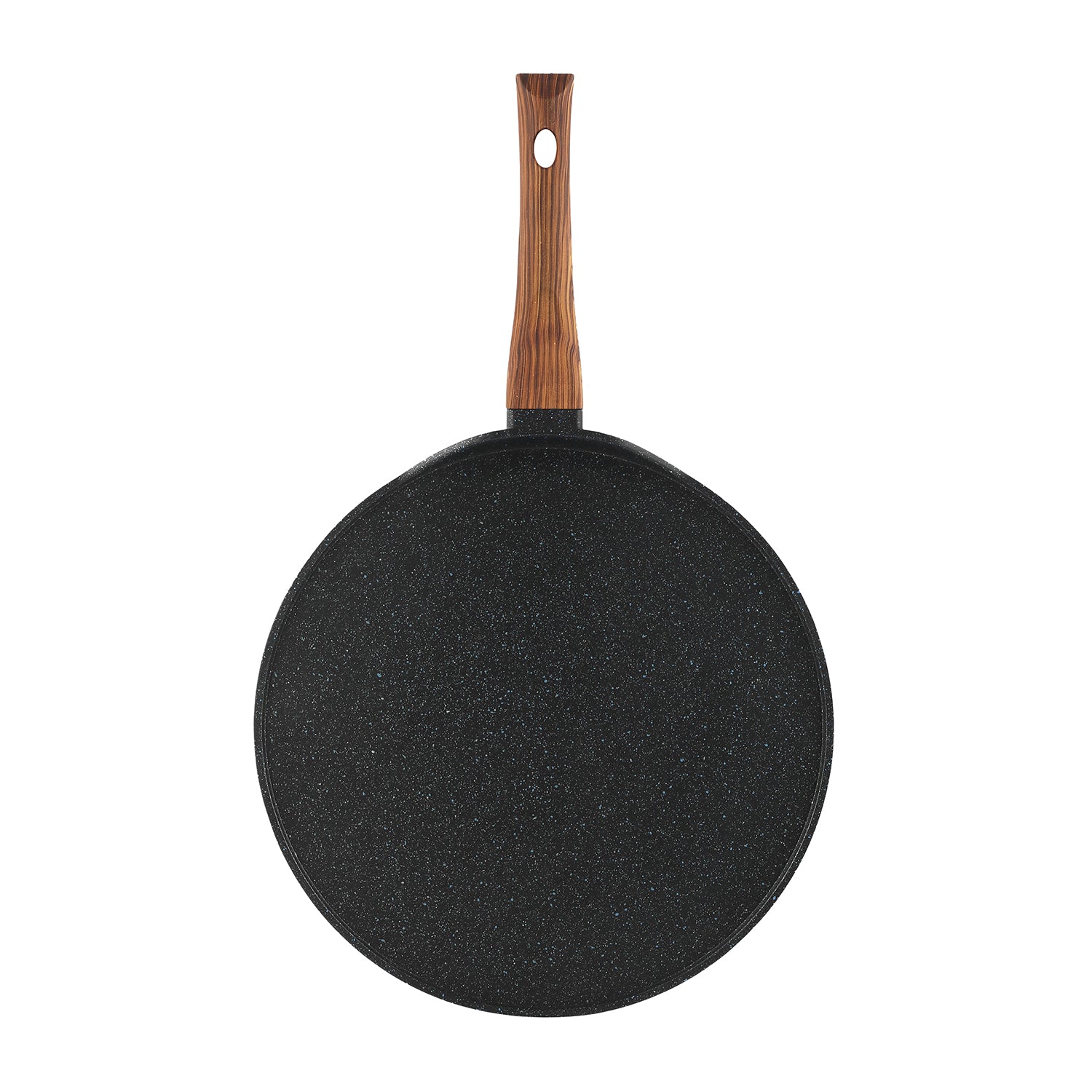 Zest Plus Tawa - Wood Pattern Handle Detail | Vinod Cookware