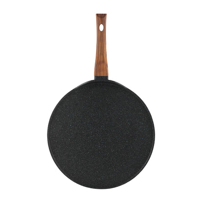 Zest Plus Tawa - Wood Pattern Handle Detail | Vinod Cookware