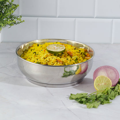 Vinod Stainless Steel Heavy Bottom Tasla 1.5L to 5.8L - Induction Friendly SAS Base | Vinod Cookware