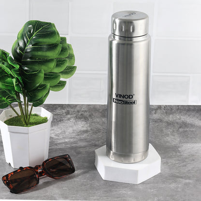 Vinod Omega Bottle Silver - Main View | Vinod Cookware India