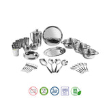 Kraft Stainlesss Steel Milano Dinner/Lunch Set - 57 pc