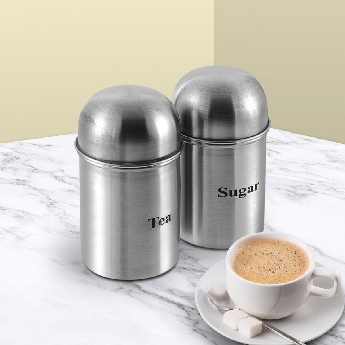 Stainless Steel Tea And Coffee Containers Vinod High Dome Canister