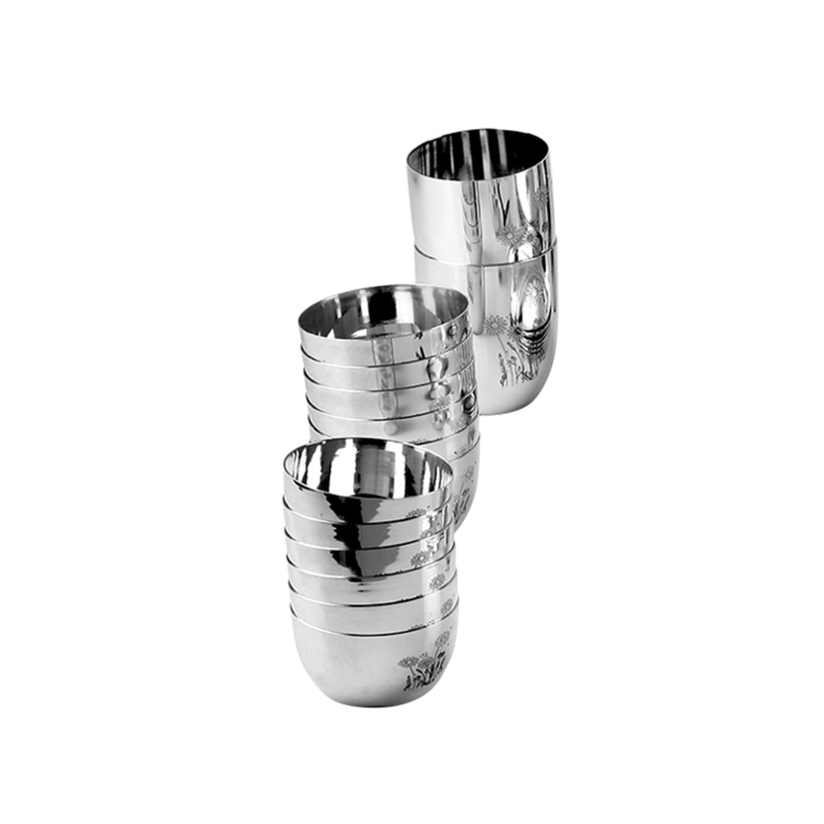 Kraft Stainlesss Steel Pattern Dinner Set 41 pc