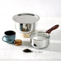 Vinod Capsule Bottom Tope (1.4 Litre) with lid & Regaular Saucepan (0.8 Litre) (Induction Friendly)
